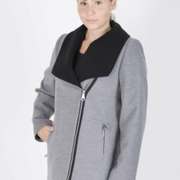 Velour jacket with zipper